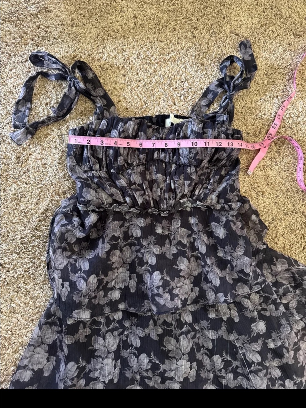 Astr the Label- Mellorie Floral Tiered Maxi Dress size Small - Picture 11 of 12